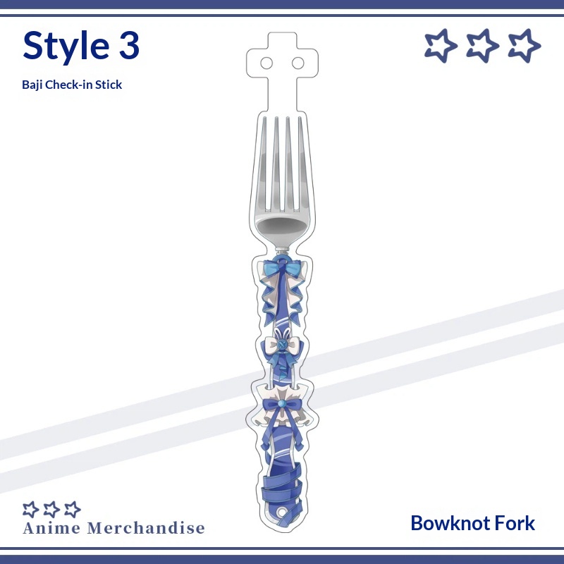Anime Acrylic Bowknot Fork Sha - Anime Fan Merchandise avaliação e preço