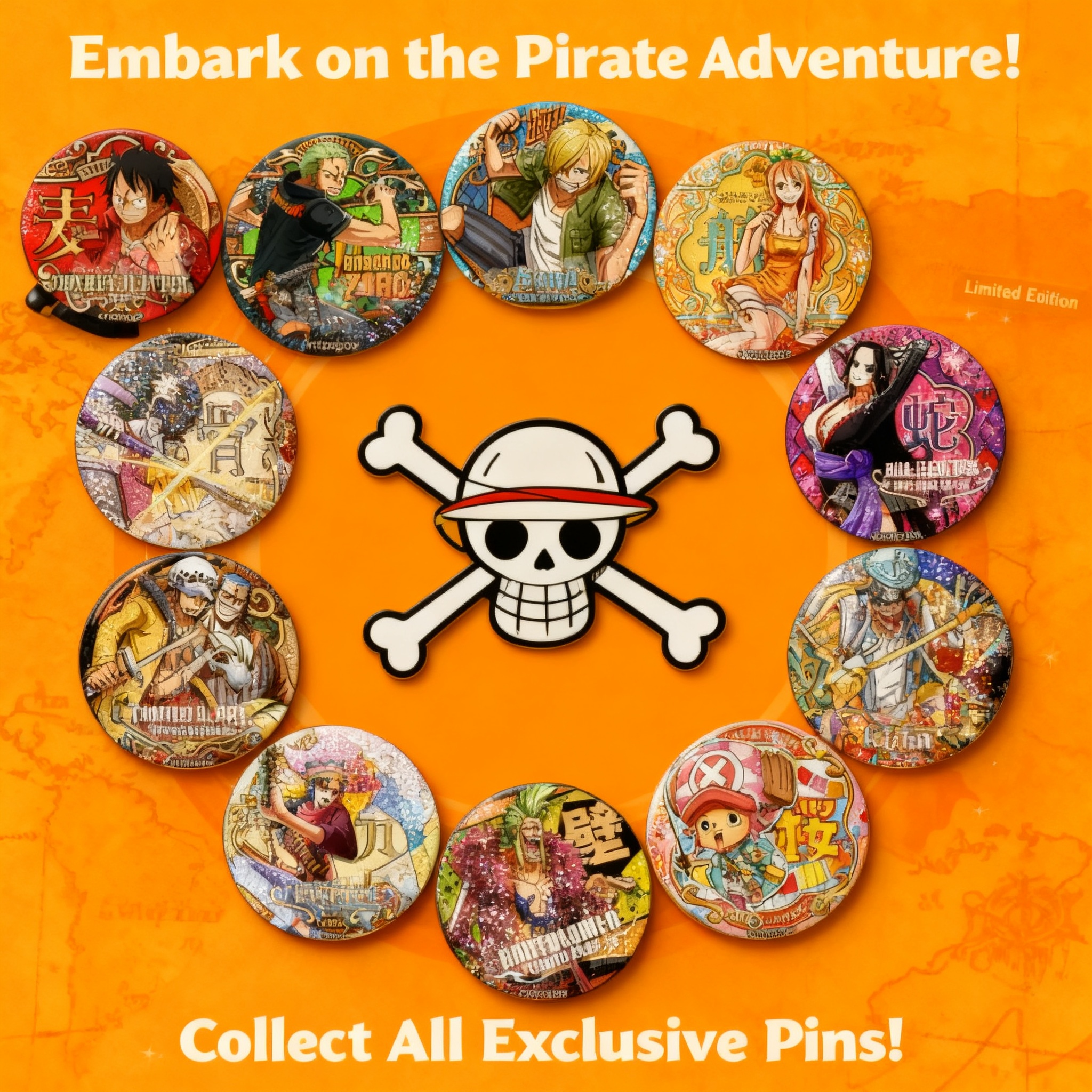 One Piece Anime Badge Luffy Ba - Anime Merchandise Business avaliação e preço