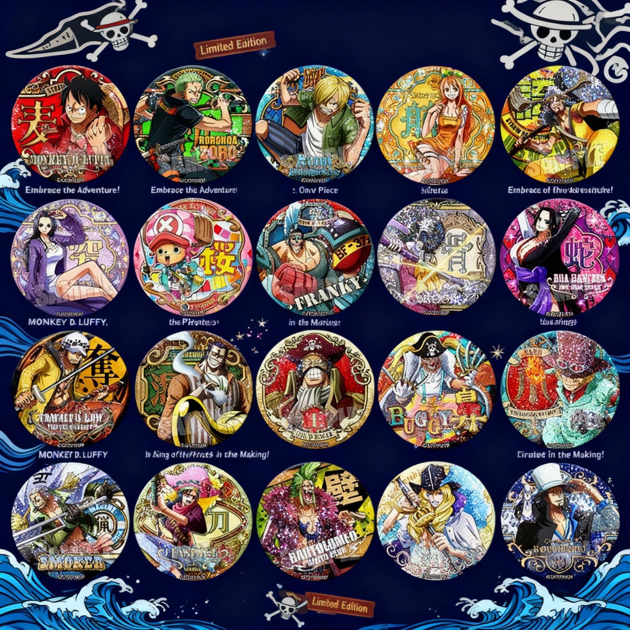 One Piece Anime Badge Luffy Ba - Anime Merchandise Business avaliação e preço