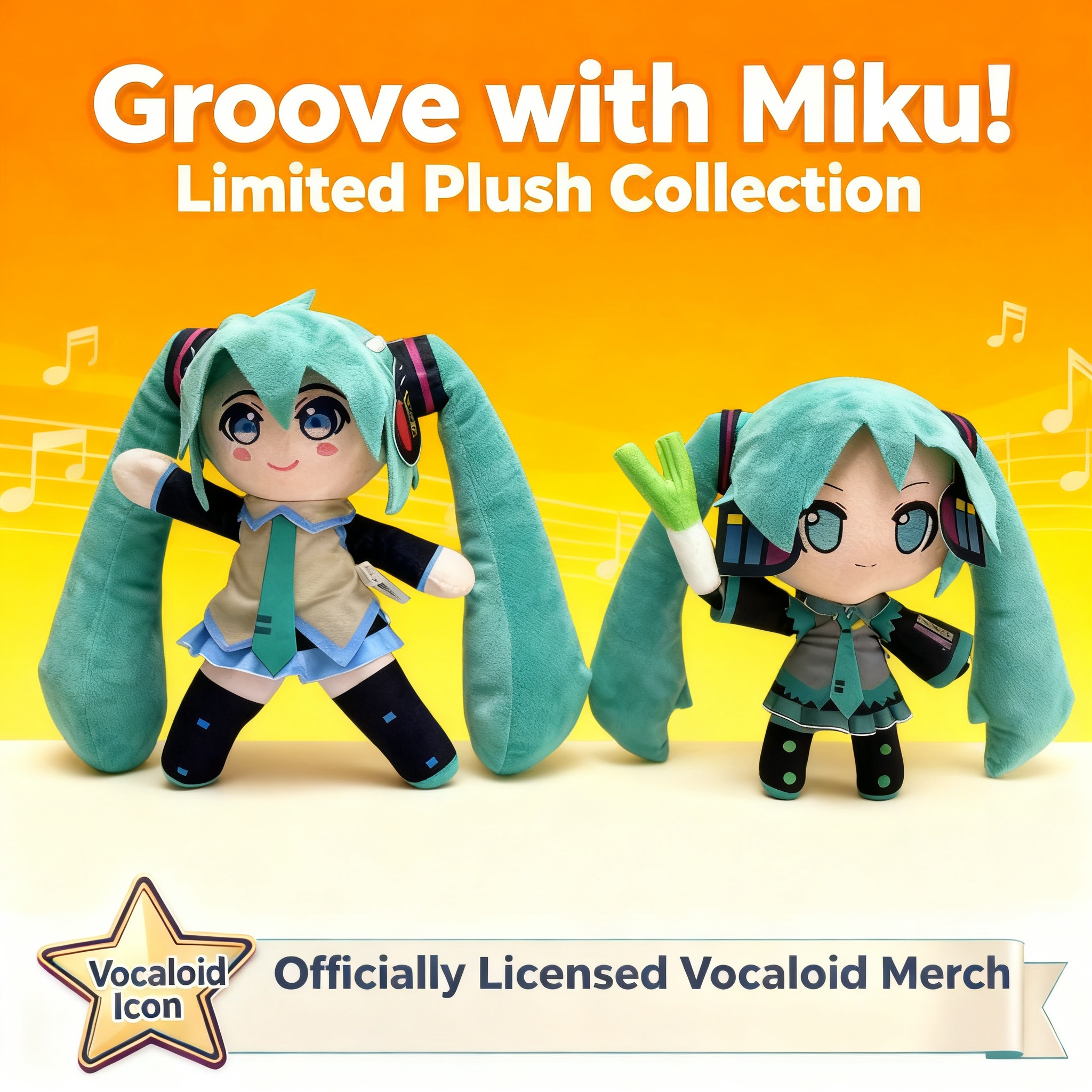 Hatsune Miku Plush Doll with L - Anime Fan Merchandise avaliação e preço