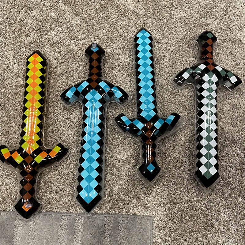 3Pcs Pixel Style Inflatable Sw - Cosplay Prop Sword avaliação e preço